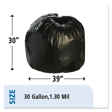 Stout® by Envision™ Total Recycled Content Plastic Trash Bags, 30 Gal, 1.3 Mil, 30" X 39", Brown-black, 100-carton freeshipping - TVN Wholesale